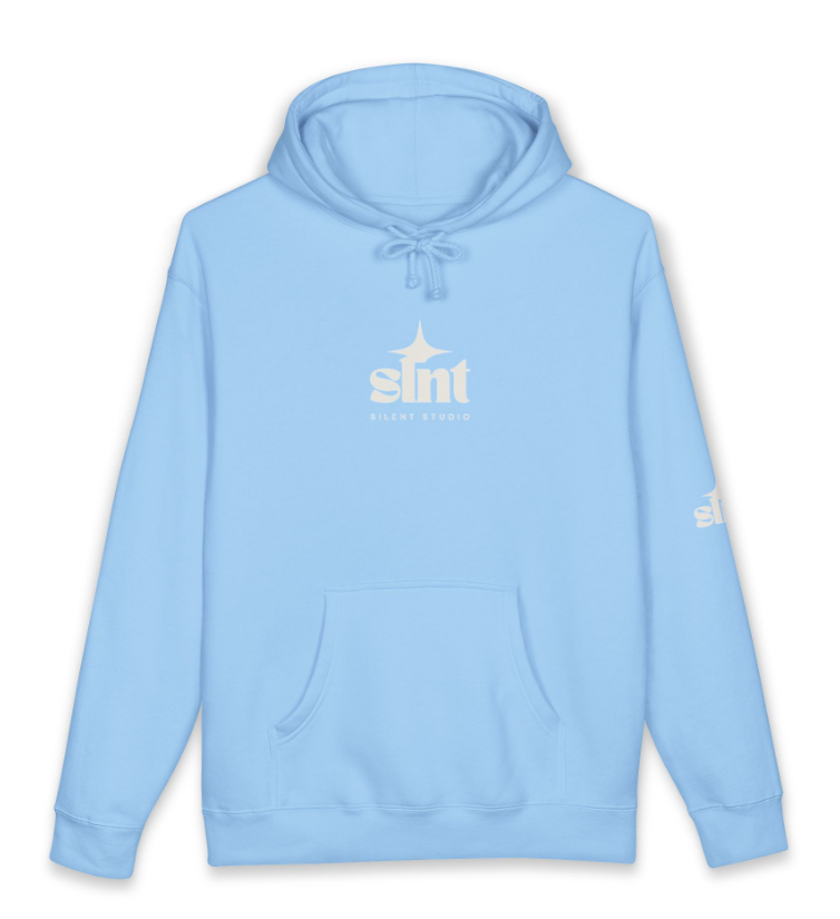 Unisex Heavyweight Hooded Sweatshirt - Aqua Blue