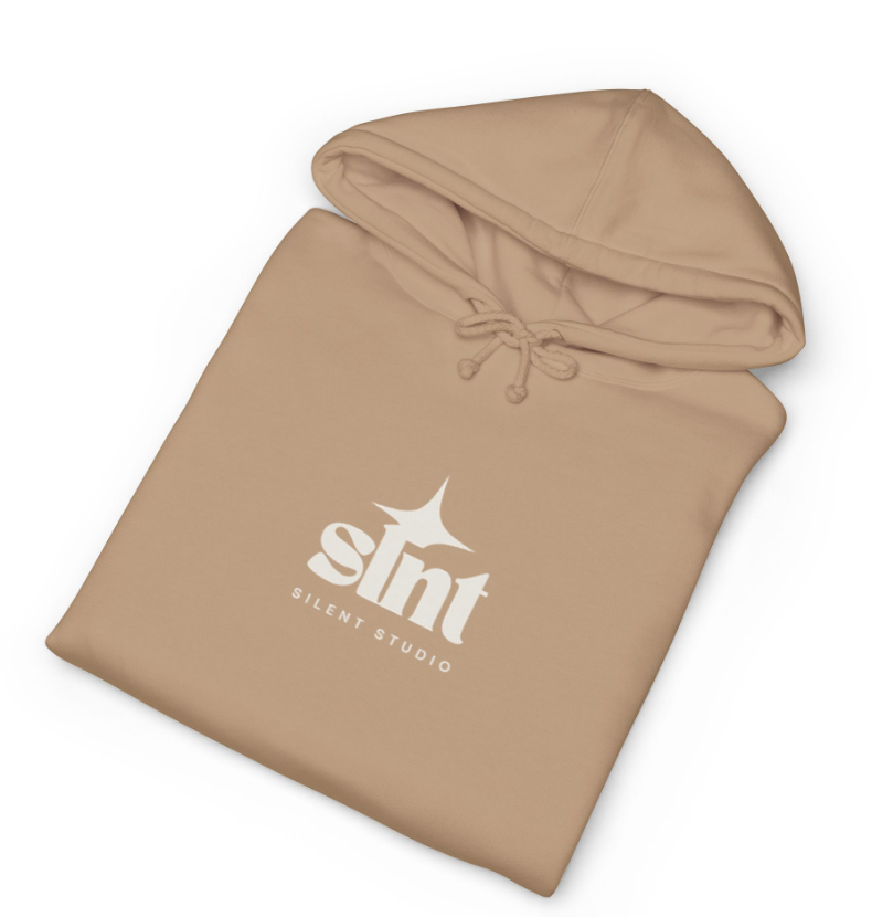 Unisex Heavyweight Hooded Sweatshirt - Sandstone